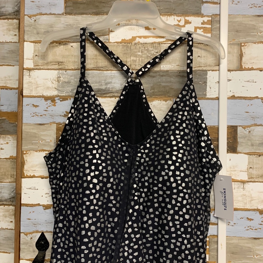 Size 24 Figure Flattering Racer Back Tankini Top